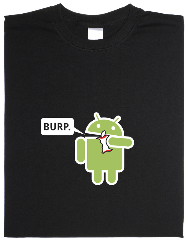 android-eating-apple-t-shirt